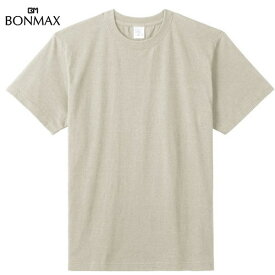 【BONMAX】ボンマックス MS1161-1 5.6オンス ハイグレードコットン[ベージュ][Tシャツ/半袖/半そで/クルーネック/カジュアル/トレーニング/練習/部活/クラブ/マルチスポーツ/ダブルステッチ仕様/脇に縫い目なし]【RCP】
