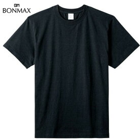 【BONMAX】ボンマックス MS1161O-16 5.6オンス ハイグレードコットン[ブラック][Tシャツ/半袖/半そで/クルーネック/カジュアル/トレーニング/練習/部活/クラブ/マルチスポーツ/ダブルステッチ仕様/脇に縫い目なし]【RCP】