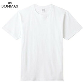 【BONMAX】ボンマックス MS1161WO-15 5.6オンス ハイグレードコットン[ホワイト][Tシャツ/半袖/半そで/クルーネック/カジュアル/トレーニング/練習/部活/クラブ/マルチスポーツ/ダブルステッチ仕様/脇に縫い目なし]【RCP】