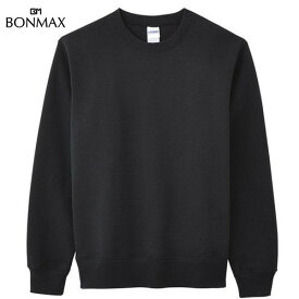 【BONMAX】ボンマックス MS2119-916 10オンス クルーネックトレーナー[Vブラック][トレーナー/スウェット/カジュアル/アウター/タフ/保温性/裏起毛]【RCP】