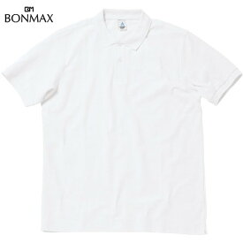 【BONMAX】ボンマックス MS3113-15 CVC鹿の子ドライポロシャツ[ホワイト][ポロシャツ/カジュアル/スポーツ/半そで/半袖]【RCP】