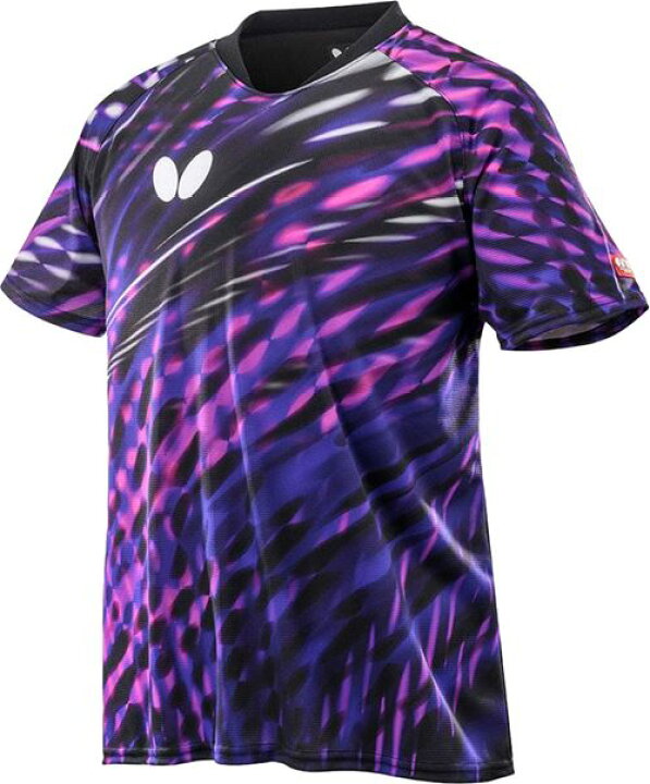 楽天市場 一部欠品中 次回2月中旬頃 送料無料 Butterfly バタフライ 243 ゲームシャツ レオニール シャツ 男女兼用 パープル 卓球用品 ゲームシャツ 卓球ユニフォーム 卓球 ユニホーム Rcp トランスポーツ