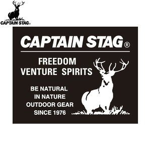 �yCAPTAIN STAG�z�L���v�e���X�^�b�OUM1524 �L���v�e���X�^�b�O�X�e�b�J�[(�X�N�G�A�E�u���b�N) 90×70mm�X�e�b�J�[/�L�����v/�V�[��/���S/�L���v�e���X�^�b�O�yRCP�z