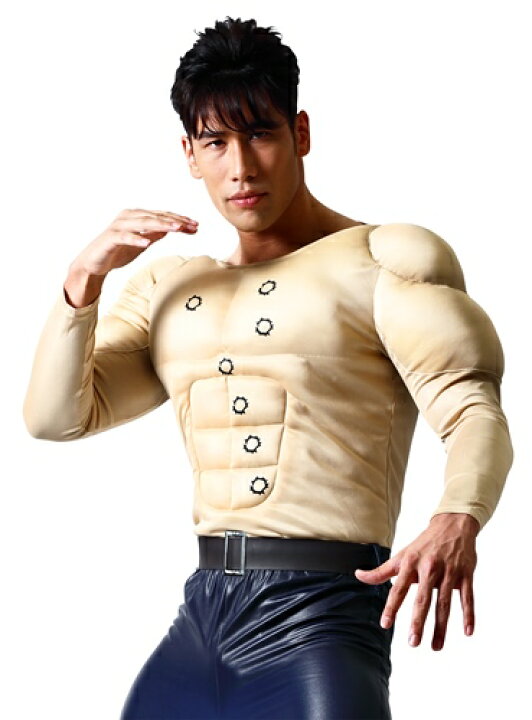 楽天市場 北斗の拳公式コスプレグッズ 肉襦袢 北斗の拳 キャラクターになりきれる公式コスプレグッズ ケンシロウの筋肉 をイメージしたトップスに 胸には北斗七星のプリント入り キャラクターレプリカ コスプレ用品 Rcp トランスポーツ