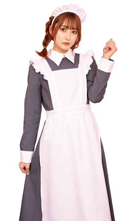 楽天市場 Tg グレーロングメイド Theクラシカルな印象のメイド服 シンプルで凛とした佇まい 生地をたっぷり使用したロング丈のワンピース キャラクターレプリカ コスプレ用品 Rcp トランスポーツ