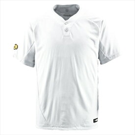 【DESCENTE】デサント DB201-SWHT 2ボタンTシャツ [Sホワイト][野球・ソフトボール][Tシャツ]年度:14FW【RCP】