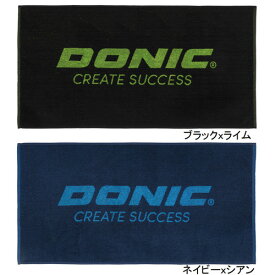 ◆DONIC◆ドニック JL012 DONICタオル トリックス [ブラックxライム/ネイビーxシアン]【卓球用品】タオル/卓球タオル/卓球【RCP】