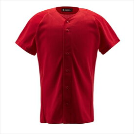 【DESCENTE】デサント DB1010-RED フルオープンシャツ [レッド] [野球・ソフトボール/野球・ユニフォーム]年度:15SS【RCP】
