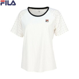 ■送料無料■▼FILA▼フィラ VL2714-02 ゲームシャツ[オフホワイト]レディース/女性用/テニス/ソフトテニス/バドミントン/トップス/半袖/ハーフスリーブ/練習/試合/部活/クラブ【RCP】