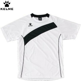 【KELME】ケレメ KC216260-103 半袖ゲームシャツ[ホワイト/ブラック][サッカー/フットサル/半袖シャツ/半袖/半そで/練習着/プラクティスシャツ/男女兼用/ユニセックス/部活/クラブ/チーム/ケルメ]【RCP】