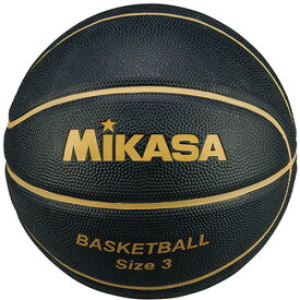 【MIKASA】ミカサ B3JMRBKGL バスケットボール 3号[ブラック×ゴールド][バスケットボール/ボール/球/3号球/ゴム製/幼児～小学生未満向け/レク/レクリエーション/子供用]【RCP】