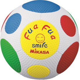 【MIKASA】ミカサFFF4CR ふあふあサッカー4号 スマイルサッカー縫い 150g W.Y.BU.R.G [マルチカラー][サッカーボール]【RCP】