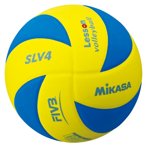 【MIKASA】ミカサ SLV4YBL バレーボール レッスンバレー４号 黄／青 [バレーボール][ボール]年度:14