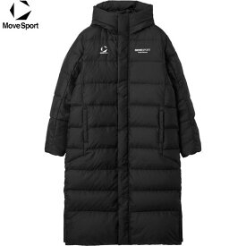 ■送料無料■【MoveSport】ムーブスポーツ ST5FDJ00M-BK00 ロングダウンコート[ブラック][ウインドウェア/ダウンコート/部活/クラブ/チーム/スポーツ/通学/バレーボール/バレー/デサント/DESCENTE /メンズ]【RCP】