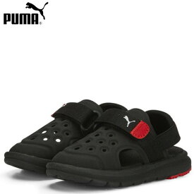 ■送料無料■【PUMA】プーマ 389148_01ベビー プーマ エボルブ AC サンダル 12-16.5cm[プーマ ブラック/プーマ ホワイト/For All Time レッド][シューズ/サンダル/ベルクロ/軽量/クッション性/夏/クール/海]【RCP】