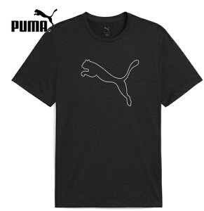 【PUMA】プーマ 527343-01 メンズ トレーニング TAD エッセンシャル ヘザー キャット 半袖 Tシャツ 【PUMA Black Heather】[メンズ/Tシャツ/ロゴ/ヘザー/半袖/カジュアル/スポーツ/ストリート/綿混/通気