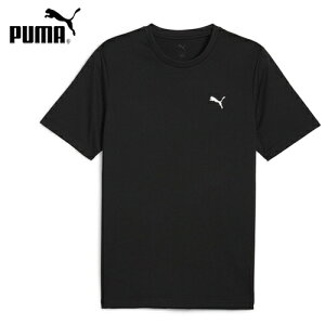 【PUMA】プーマ 687561 ESS スモール プーマロゴ ポリ Tシャツ 【PUMA Black】[メンズ/Tシャツ/半袖/ポリエステル素材/吸汗速乾/通気性/軽量/快適/春夏/スポーツ/ジム/部活/普段使い/シンプル/おしゃ