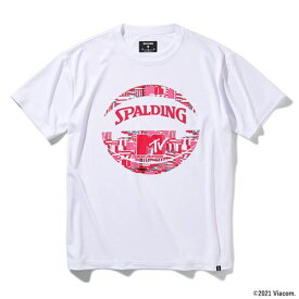 ■送料無料■▼SPALDING▼スポルディング SMT211540-WH Tシャツ MTVノーシグナル [ホワイト][バスケットボールウェア/ウエア/半袖Tシャツ/ハーフスリーブ/トップス/トレーニング/練習着/部活/カジュアル]【RCP】