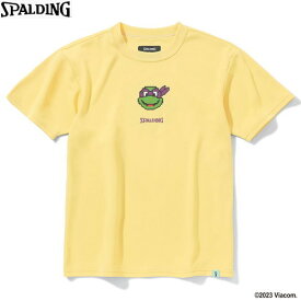 ■送料無料■▼SPALDING▼スポルディング SJT23058T-BY ジュニアTシャツ セレクトユアタートルズ バックプリント[ビーチイエロー][バスケットボール/ミニバス/ウェア/ウエア/半袖/半そで/吸水速乾/普段着/トレーニング/部活/クラブ/キッズ]【RCP】