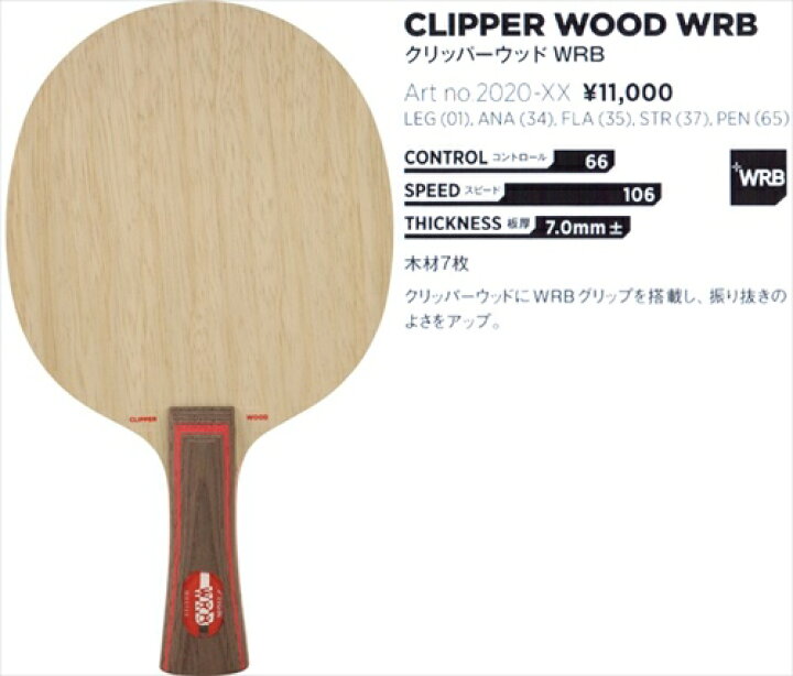楽天市場】□送料無料□【STIGA】スティガ 2020 クリッパーウッドWRB 