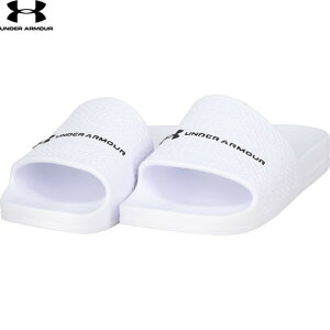 �yUNDER ARMOUR�z�A���_�[�A�[�}�[ 6007528-100 UA�A�[�}�[ �X���C�h ���C�g[White×White×Black(100)][�����Y/�T���_��/�C/�V���[�Y/����/�X�|�[�c�T���_��/�V�����[�T���_��/��/�A�E�g�h�A/������/�N���u