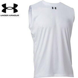 【UNDER ARMOUR】アンダーアーマー 1375589-100 UAチーム スリーブレス シャツ[ホワイト][タンクトップ/ノースリーブ/メンズ/クルーネック/丸首/トレーニング/プラクティス/男性用/ランニング/バスケットボール]【RCP】