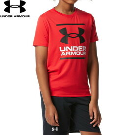 ■送料無料■【UNDER ARMOUR】アンダーアーマー 1378275-600 テック ショートスリーブ Tシャツ&ショーツセット[レッド/ブラック/ブラック][スポーツ/運動/トップス/ボトムス/半袖/半ズボン/上下セット/練習着/トレーニング/部活/ジュニア]【RCP】