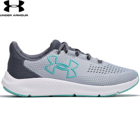 ■送料無料■【UNDER ARMOUR】アンダーアーマー 3026523-105 UAチャージド パスート3 ビックロゴ[グレー]ランニング/マラソン/陸上/靴/スポーツシューズ/シューズ/くつ/ウィメンズ【RCP】