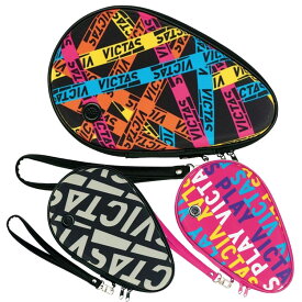 ★即納/あす楽★【VICTAS】ヴィクタス 672111 プリンテッドラウンドラケットケース[PRINTED ROUND RACKET CASE][3色/ラケット2本入れ ハードケース]【卓球用品】卓球用ケース/ラケットケース/バッグ 【RCP】