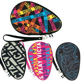 ★在庫あり即納★【VICTAS】ヴィクタス 672111 プリンテッドラウンドラケットケース[PRINTED ROUND RACKET CASE][3色/ラケット2本入れ ハードケース]【卓球用品】卓球用ケース/ラケットケース/バッグ 【RCP】