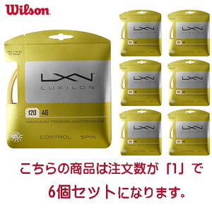 �������������yWILSON�z�E�C���\�� WR83132011 LUXILON 4G 120 SET GOLD 120�y���󒍏o�׃��b�g6���z[�e�j�X/�K�b�g/�X�g�����O/�N���u/����/���K/�g���[�j���O]�yRCP�z