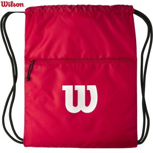 �yWILSON�z�E�C���\�� WR89081010 PICKLEBALL DRAW STRING BAG Red[�s�b�N���{�[��/�o�b�O/�N���u/����/���K/�g���[�j���O]�yRCP�z