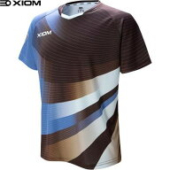 ■送料無料■【XIOM】エクシオン 1029-55 BOLARE ボラーレ[ブラウン]卓球 ユニフォーム 半袖シャツ シャ…