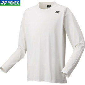 ■送料無料■【YONEX】ヨネックス 16760-570 ユニロングスリーブTシャツ[クールホワイト][ユニセックス/男女兼用/テニス/バドミントン/長袖/長そで/ロングTシャツ/長袖シャツ/トレーニングシャツ/練習着]【RCP】