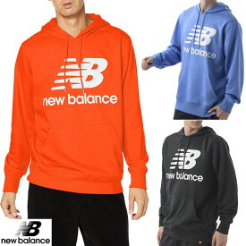 ★即納/あす楽★送料無料★特価/在庫処分50％OFF/半額セール★▼NewBalance▼ニューバランス AMT03558 スウェットプルーオーバーフーディー パーカー[ブラック/ブレイズ/フェデッドコバルト] [長袖パーカー/トレーナー[メンズ/男女共通サイズ]【RCP】