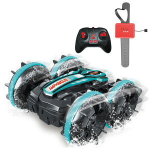 【39円OFFクーポンあり】ラジコンカー 子供 水陸両用 ラジコンカー オフロード 大人 こども向け 充電式 360度回転 エンジン 速い 防水 衝突防止 組み立てRCカー スタントカー リモコンカー 戦