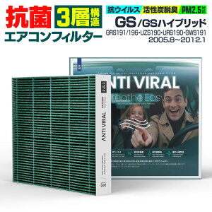 NTX GS/GSnCubh GRS191 GRS196 UZS190 URS190 GWS191 2005.8`2012.1 \ RۃGARtB^[ Y GIGAMAKIN ANTI VIRAL PM2.599.2%Ւf yz