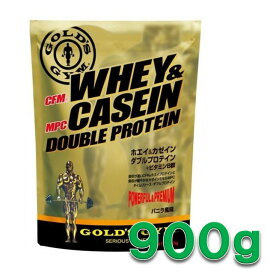 ゴールドジム ホエイプロテイン ホエイ＆カゼイン ダブルプロテイン バニラ風味 900g GOLD's GYM