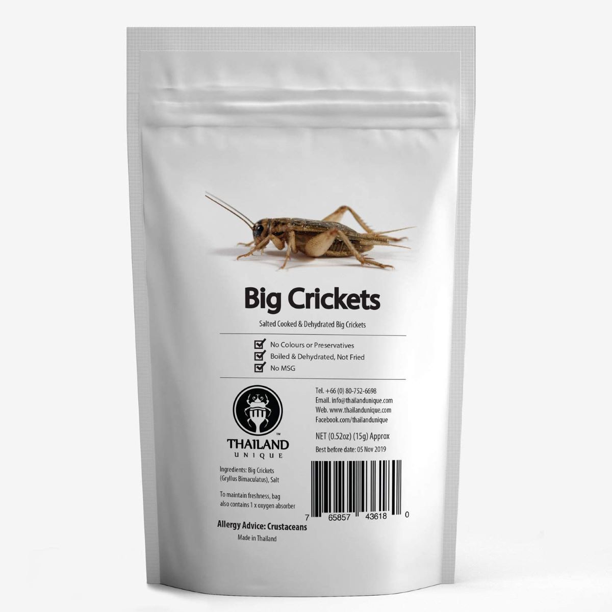食用 コオロギ 昆虫食 食用 フタホシコオロギ15g (Big Crickets15g) 昆虫食