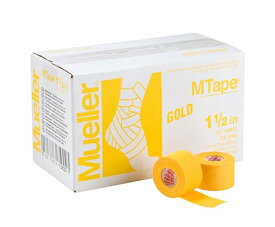 【ポイント10倍★ お買い物マラソン限定 】Mueller(ミューラー) Mテープ チームカラー 38mm ゴールド Mtape Team Color Gold [1個入り] 非伸縮コットンテープ 130823 ゴールド 38mm