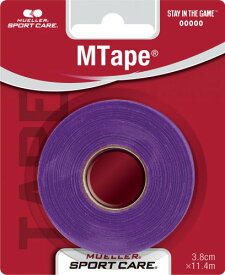 【ポイント10倍★ お買い物マラソン限定 】Mueller(ミューラー) Mテープ チームカラー ブリスターパック パープル 38mm Mtape Team Color Blister Pack Purple [1個入り] 非伸縮コットンテープ 43082