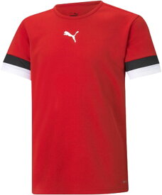 【ポイント10倍★ お買い物マラソン限定 】[プーマ] サッカー 吸水速乾 半袖 Tシャツ TEAMRISE ゲームシャツ JR 705140 キッズ 23年秋冬カラー