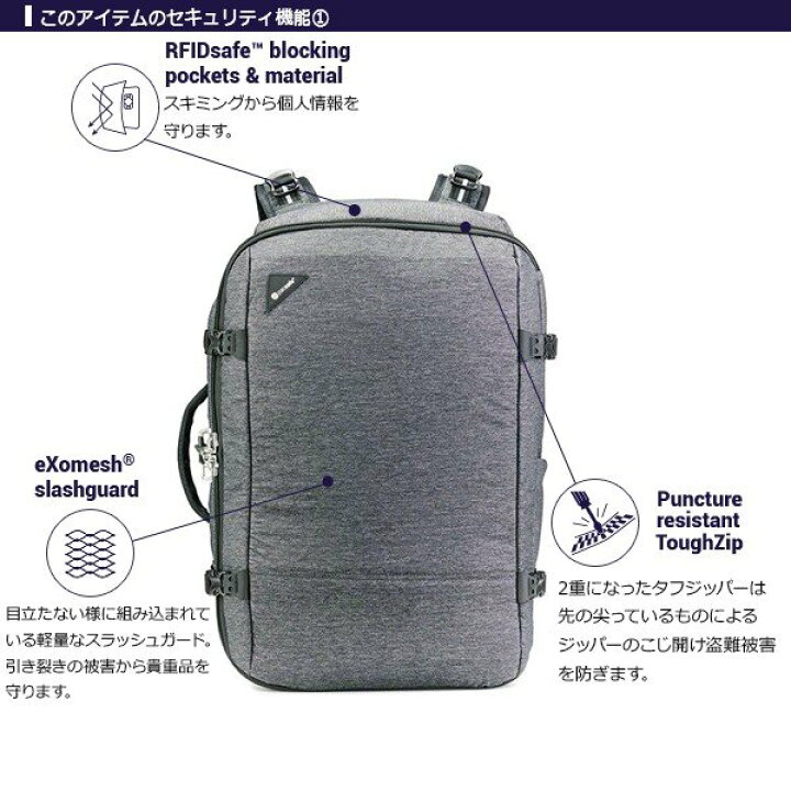 楽天市場】pacsafe/パックセーフ VIBE 40 【パックセーフ バイブ 40 