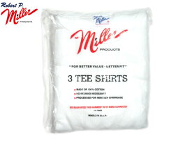 MILLER（ミラー）/#PAN-C SHORT SLEEVE 3 PACK CREW TEE（3パックTEEシャツ）/white/made in U.S.A.