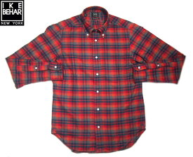 【期間限定30％OFF！】IKE BEHAR （アイクベーハー）/＃MF1501LB FREED0M FIT L/S B.D CHECK FLANNEL SHIRTS/red x navy