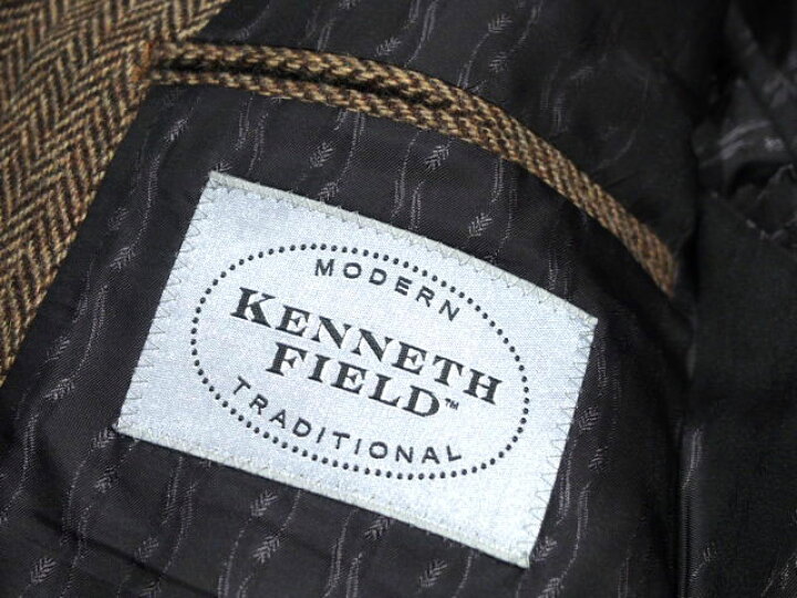 KENNETH FIELD（ケネスフィールド）/50s UNCONSTRUCTED HERRINGBONE SPORTS  JACKET/brown travels （トラベルズ）