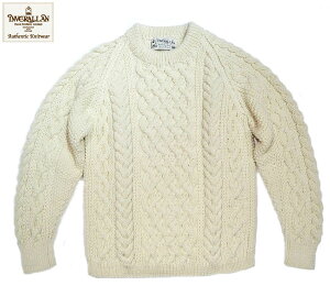 yKizyK戵XzINVERALLANiCo[Aj/1H CREWNECK ARAN SWEATER iN[lbNAZ[^[j/natural