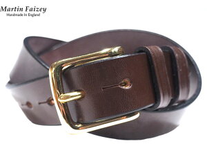 �y�������K�i�z�y���K�戵�X�zMARTIN FAIZEY�i�}�[�e�B���t�F�C�W�[�jM.F.SADDLERY�i�G���G�t�T�h���[�j/1.25 INCH WEST END BUCKLE SADDLE LEATHER BELT/brown(brass)