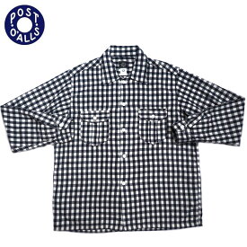 POST OVERALLS(ポストオーバーオールズ）/#1208-FBN New Shirt Flannel Block Check/navy