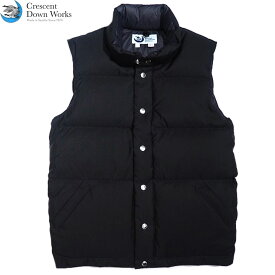 CRESCENT DOWN WORKS（クレセントダウンワークス）/#201 ITALIAN DOWN VEST（イタリアン・ダウンベスト）/black